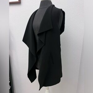 Zara Sleeveless Draping Cardigan Blazer Size Small